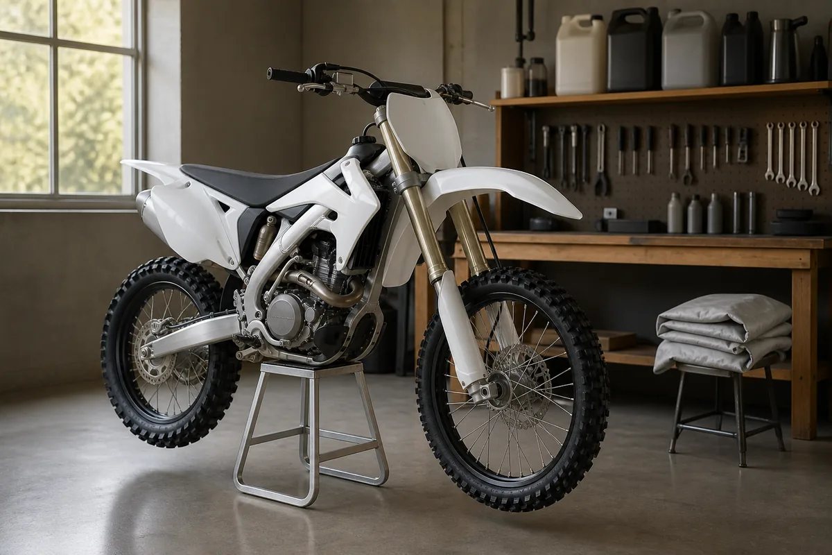 Hivernage moto cross : préparer sa machine au remisage